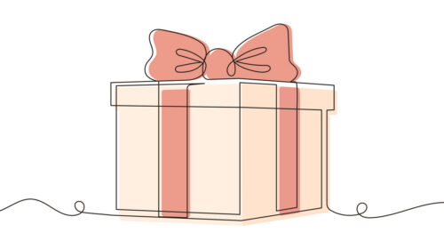 Gift Box Continuous Line Icon